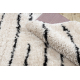 Tapis FLUFFY 2371 shaggy Rayures - crème / anthracite