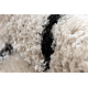 Χαλί FLUFFY 2371 δασύτριχος λωρίδες - κρέμα / ανθρακίτης