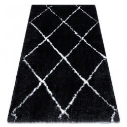 Covor din lână ANTIGUA 518 75 JS500 OSTA - Ornament albastru țesut plat