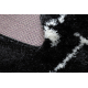 Tappeto FLUFFY 2373 shaggy traliccio - antracite / bianca