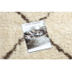 Carpet FLUFFY 2373 shaggy trellis - cream / beige