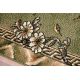 Pouff CILINDRU 50 x 50 x 50 cm suport pentru picioare Boho, romburi 22297, pentru șezut galben / crema