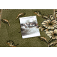 Pouff CILINDRU 50 x 50 x 50 cm suport pentru picioare Boho, romburi 22297, pentru șezut galben / crema