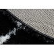 Carpet FLUFFY 2373 circle,shaggy trellis - anthracite / white