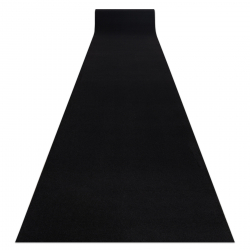 Löpare anti-halk RUMBA tuggummi enfärgad svart 60 cm
