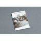 Runner anti-slip RUMBA single colour gum grey 100 cm