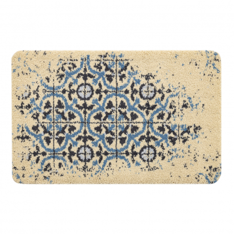 Bathroom rug CERAMIC lisbon tiles, antiskli soft - grå