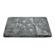 Bathroom rug FROTTE rosette, antislip soft - grey