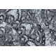 Tapis de salle de bain FROTTE Rosette antidérapant, doux - gris