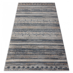 Moderný koberec OHIO CF56A boho - Štrukturálny, dve vrstvy rúna šedá