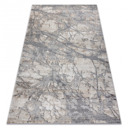 Tapis OHIO CB12A marbre - Structural deux niveaux de molleton crème / gris 