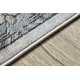 Moderný koberec OHIO Z431A rám, ornament - Štrukturálny, dve vrstvy rúna krém / šedá