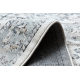 Tapete OHIO Z431A quadro, ornamento - Structural dois níveis de lã creme / cinzento