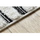 Килим SEVILLA Z788B лабиринт, Гръцки бял / антрацит Берберски марокански шаги ресни