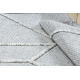 Килим SEVILLA Z791C мозайка сив / бял Берберски марокански шаги ресни
