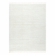 Tappeto SEVILLA AC53B strisce bianca Frange berbero marocchino shaggy