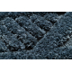 Kilimas SEVILLA Y499B grotelės, rombai mėlyna kutai berberinis marokietiškas purvinas