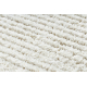 Χαλί SEVILLA PC00B λωρίδες λευκό Φράντζα Βερβερικές Μαροκινό δασύτριχος