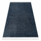 Carpet SEVILLA PC00B stripes blue Fringe Berber Moroccan shaggy