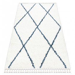 Pouffe CYLINDER 50 x 50 x 50 cm Boho, zigzag 22329 footrest, for sitting beige / cream