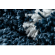 Koberec UNION 3488 vzor Marocký ďatelina modrý / krémová strapce, Maroko Shaggy