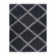 Tapis de couloir EMERALD exclusif 1020 glamour, élégant marbre, triangles noir / or 120 cm