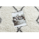 Carpet UNION 3374 Diamonds, chain cream / grey Fringe Berber Moroccan shaggy