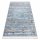 Modern carpet BELLE BF13C blue / beige Fringe