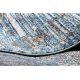 сучасний килим BELLE BF13C синій / бежевий бахромою