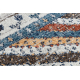 сучасний килим BELLE BG30C алмази, етнічні синій / крем бахромою