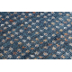 модерен килим BELLE BG58A тъмно синьо / бежов ресни 