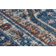 сучасний килим BELLE BG58A темно-синій / бежевий бахромою