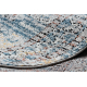 Moderný koberec BELLE BN25A béžový / modrý strapce