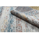 сучасний килим BELLE BN25A бежевий / синій бахромою