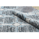 модерен килим BELLE BR22A бежов / син ресни 
