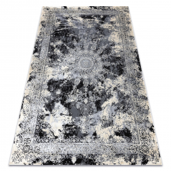 Tapis JAVA moderne 1407 Ornement ivoire / gris