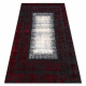 модерен JAVA килим 1523 кадър червен / слонова кост