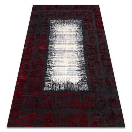 Moderný koberec JAVA 1523 Rám červená / farba slonoviny