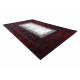 Moderný koberec JAVA 1523 Rám červená / farba slonoviny