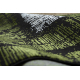 Moderní koberec JAVA 1523 Rám zelená / slonová kost
