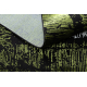 Moderne JAVA Teppe 1523 Ramme grønn / elfenben
