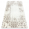 Teppich CORE 247A Ornament Vintage - Strukturell, zwei Ebenen aus Vlies, creme / braun