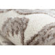Carpet CORE 247A Ornament Vintage - structural, two levels of fleece, cream / brown