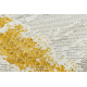 Vaip CORE 004A Raam, Muster augustatud - Struktuuriline, kahel tasemel fliis, elevandiluu / kuld