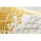 Χαλί CORE 004A Πλαίσιο, Σκιασμένο - δομική δύο επίπεδα μαλλιού, ελεφαντόδοντο / χρυσός