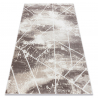Carpet CORE 1818 Geometric - structural, two levels of fleece, ivory / white