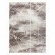 Dywan CORE 1818 Geometryczny - Strukturalny, dwa poziomy runa, kość słoniowa / biały