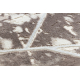 килим CORE 1818 Геометричні - структурні, два рівні флісу, слонової кістки / білі