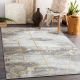 Carpet CORE 1818 Geometric - structural, two levels of fleece, ivory / gold