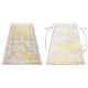 Tæppe CORE 3807 Pynt Vintage - strukturelt, to niveauer af fleece, beige / guld